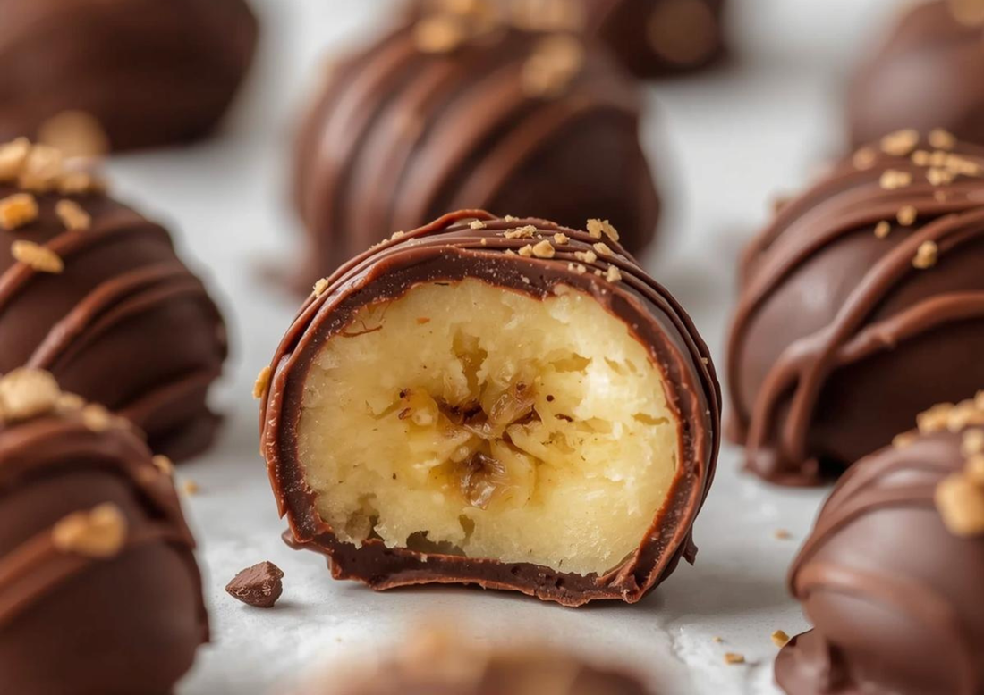 bocados de plátano y chocolate 85%, postre bajo en FODMAP para SIBO